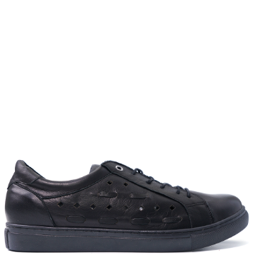 Low top perforated sneakers