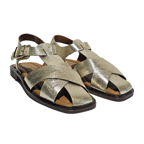 Fashion casual fisherman sandals in sheepskin